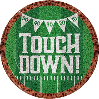 Creative Converting Tailgate Time, 9 Inch Paper Plates, 8 Count